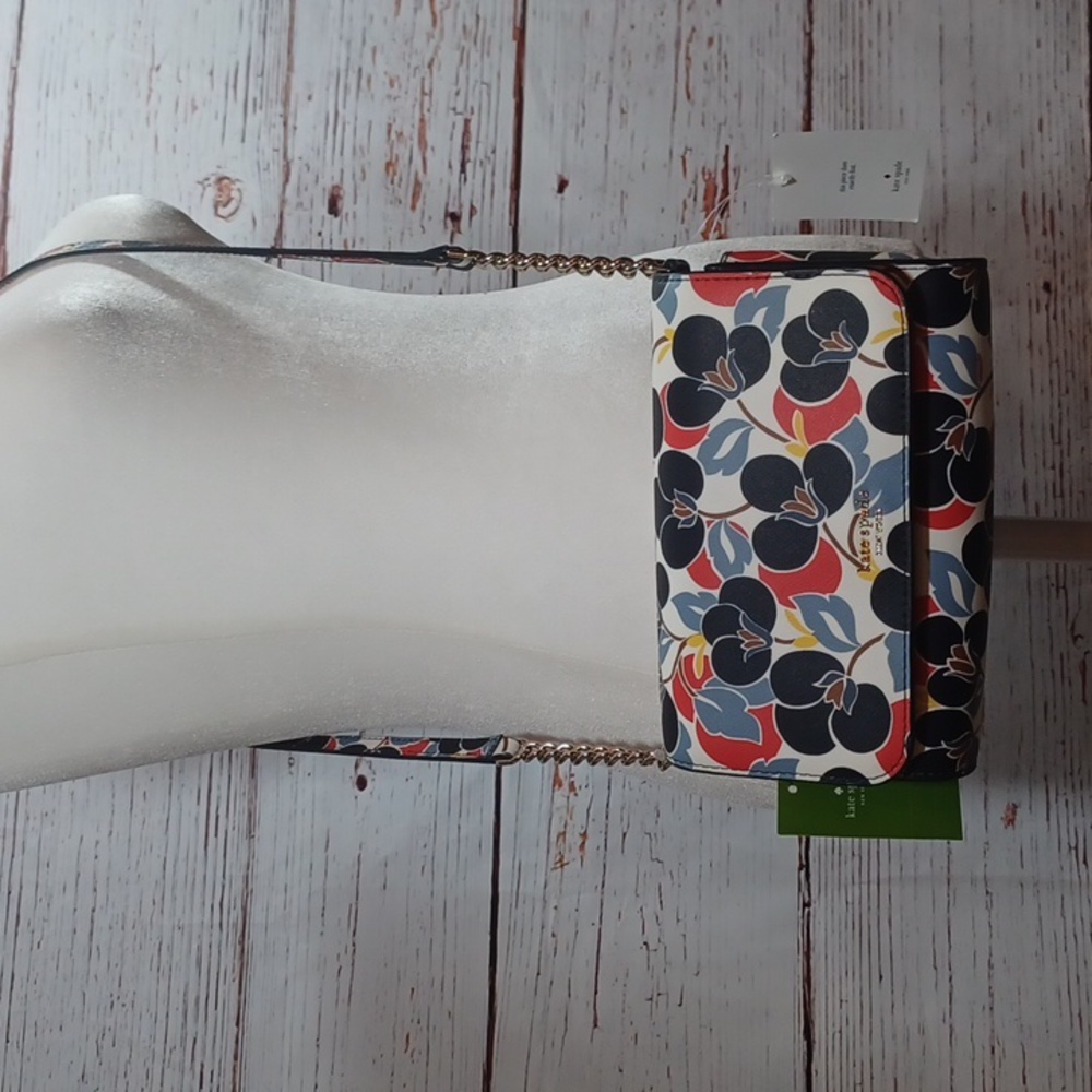 NWT Kate Spade Cameron Breezy Floral Small Flat Crossbody - Picture 9 of 9